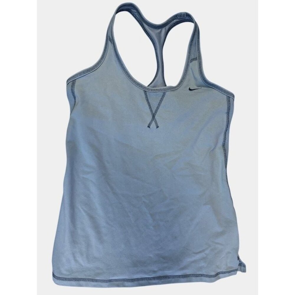 Nike Women's Racerback Tank Top Light Blue - MD